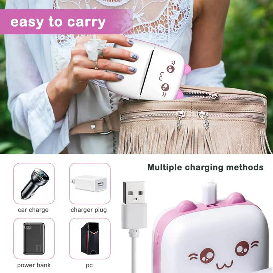 Pocket Inkless Mini Bluetooth Printer