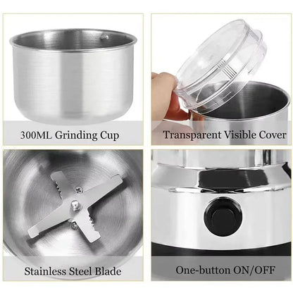 Powerful 4-Blade Electric Grinder