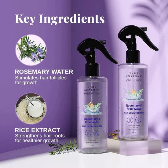 Rosemary & Rice Water Hair Spray