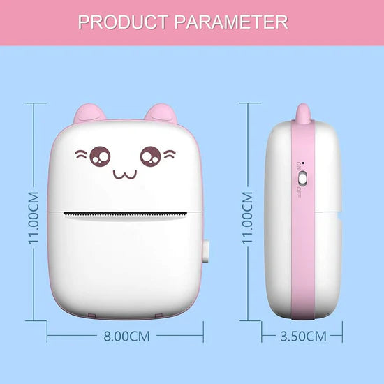 Pocket Inkless Mini Bluetooth Printer