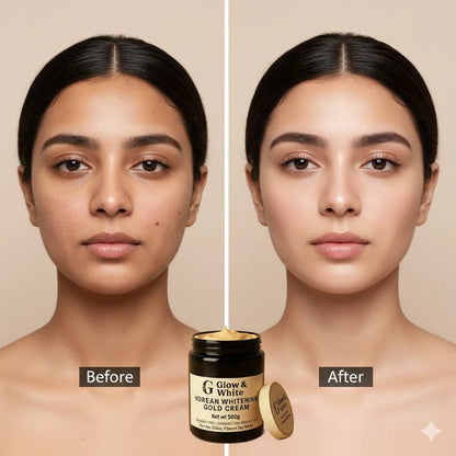 GLOW & WHITE KOREAN WHITENING GOLD CREAM (0.5 KG)